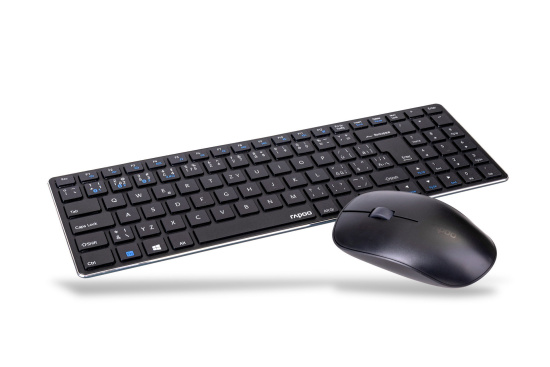 Rapoo 9300M set bezdrátové klávesnice a optické myši N200 Silent