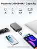 Aukey Spark Sling PB-Y48 20000 mAh 130 W Powerbanka s kabelem, šedá