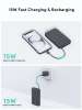 Aukey Spark Sling PB-Y53 10000 mAh Slim Powerbanka s kabelem USB-C, šedá