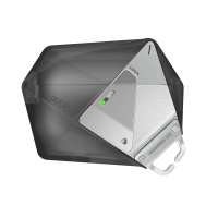 Aulumu A39 Geometric Lock & Lanyard Pouzdro na AirPods 3 Pro, Translucent Gray