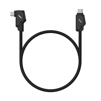 Aulumu M07 Datový a nabíjecí kabel USB-C Carbon Fiber 1,2m, Čerrná