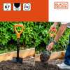 Black+Decker Mini lopata 67*15*5 cm