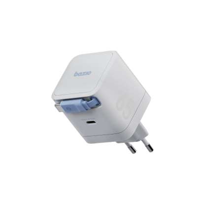 ENERGEA BAZIC GoPort Retrek nabíječka USB-C GaN 65 W s vestavěným 70 cm zatahovacím kabelem
