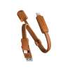ENERGEA Sheath Key 2v1 nabíjecí a datový kabel na klíčenku (60 W), Orange