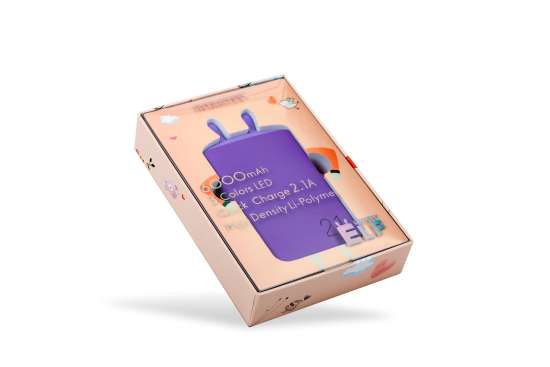 ROMOSS LE06 Powerbanka Lovely elf 6000mAh, fialová