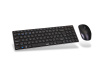 Rapoo 9300M Wireless Multi-Mode Slim Mouse and Ultra-Slim Keyboard Black