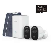 Reolink Hub 1 + 2x Argus Series B350 + Solar Panel bateriové kamery s Home Hubem + 128GB microSD karta