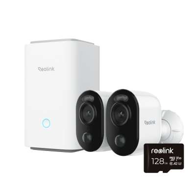 Reolink Hub 1 + 2x Argus Series B310 bateriové kamery s Home Hubem + 128GB microSD karta