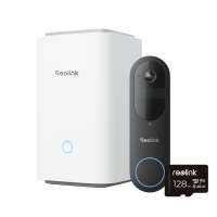 Reolink D340B + Hub 1 videozvonek s Home Hubem + 128GB microSD karta