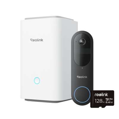 Reolink D340B + Hub 1 videozvonek s Home Hubem + 128GB microSD karta
