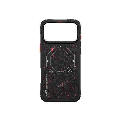 SKINARMA Vektor Mag-Charge ochranný kryt na iPhone 17 Pro, Black red