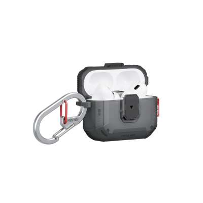 SKINARMA MECHA LE pouzdro pro AirPods Pro 3, Frosted smoke