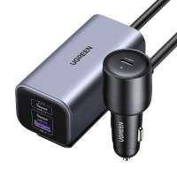 UGREEN 35571 150 W USB-C Nabíječka do auta s rozšířením o Hub USB-A+2*USB-C