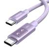 UGREEN 65092 Rychlonabíjecí kabel USB-C na USB-C Fialový 1m