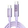 UGREEN 65216 Rychlonabíjecí kabel USB-C na USB-C Fialový 2m
