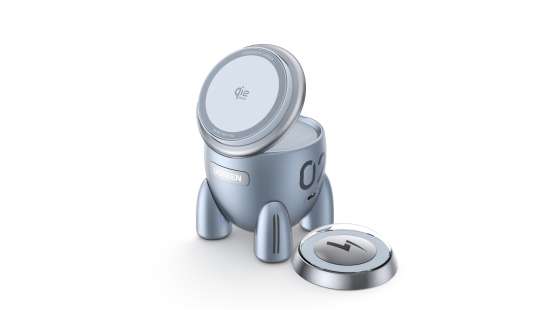 UGREEN 65300 Bezdrátová nabíječka 2v1 Magflow Qi2.2 Raketa