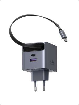UGREEN 65822 GaN Rychlonabíječka se zatahovacím kabelem 45W