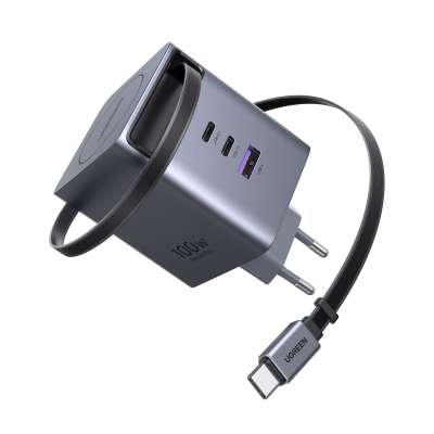 UGREEN 65828 GaN Rychlonabíječka se zatahovacím kabelem 100W