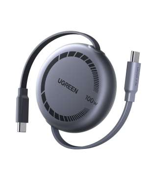 UGREEN 65905 Rychlonabíjecí navíjecí kabel USB-C na USB-C 100W 1m