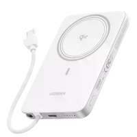 UGREEN 75983B MagFlow Air Magnetická Power Banka 10000mAh, Qi2 15W, bílá