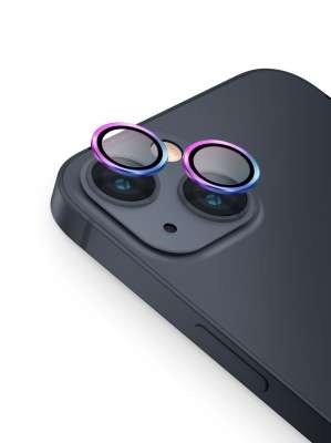 UNIQ OPTIX Ochranné sklo na čočku fotoaparátu pro iPhone 13 | iPhone 13 Mini  - IRIDESCENT (IRIDESCENT)