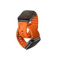 UNIQ Fluo magnetický řemínek pro Apple Watch 49/46/45/44/42/41/40 mm, Volt orange