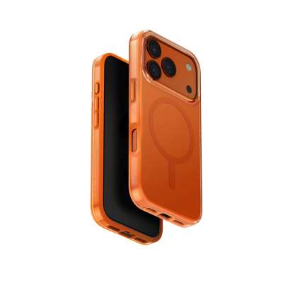 UNIQ Clario MagClick charging ochranný kryt na iPhone 17 Pro, Volt orange