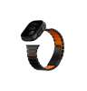UNIQ Strova Flex řemínek pro Apple Watch 49/46/45/44 mm, Midnight black/Volt orange