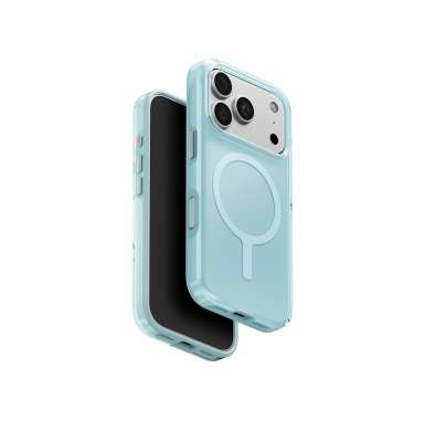 UNIQ Clario MagClick charging ochranný kryt na iPhone 17 Pro/18 Pro, Glacier mint