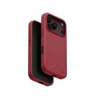 UNIQ Lino ochranný kryt na iPhone 17 Pro/18 Pro, Cranberry red