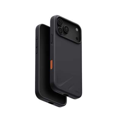 UNIQ Lino ochranný kryt na iPhone 17 Pro Max/18 Pro Max, Charcoal grey