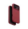 UNIQ Lino ochranný kryt na iPhone 17 Pro Max/18 Pro Max, Cranberry red