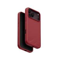 UNIQ Lino ochranný kryt na iPhone 17 Pro Max/18 Pro Max, Cranberry red