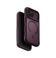 UNIQ Veren MagClick charging ochranný kryt na iPhone 17 Pro/18 Pro, Burgundy frost