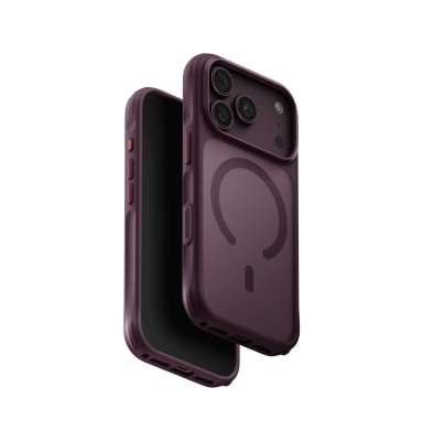 UNIQ Veren MagClick charging ochranný kryt na iPhone 17 Pro/18 Pro, Burgundy frost