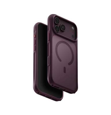 UNIQ Veren MagClick charging ochranný kryt na iPhone 17 Pro Max/18 Pro Max, Burgundy frost