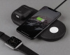 Uniq Aereo 3 in 1 fast wireless charger 7.5/10W - Charcoal
