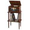 Victrola VA-30-ESP-INT dřevěný stojan na gramofonové desky hnědý